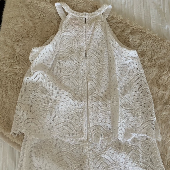 Lilly Pulitzer White High Neck Romper - Picture 3 of 5